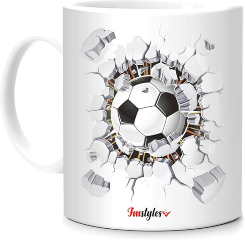 FMstyles - Football 3d Break Through Printed Mug - FMS245